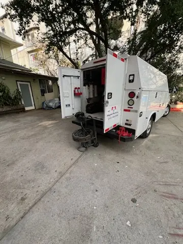 Magnet Plumbing service vehicle on-site for Water Heater Repair in Biscayne Gardens